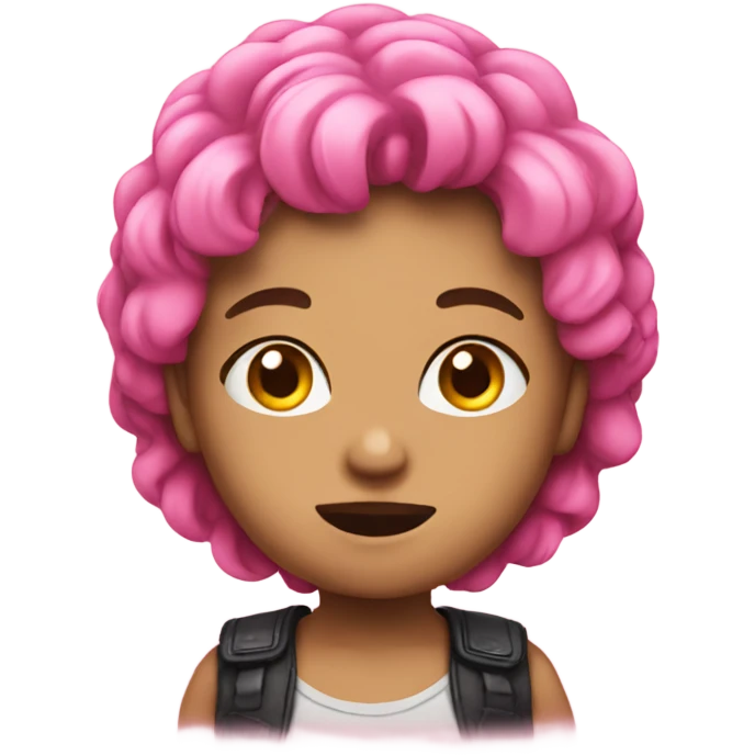 Pink cute emoji