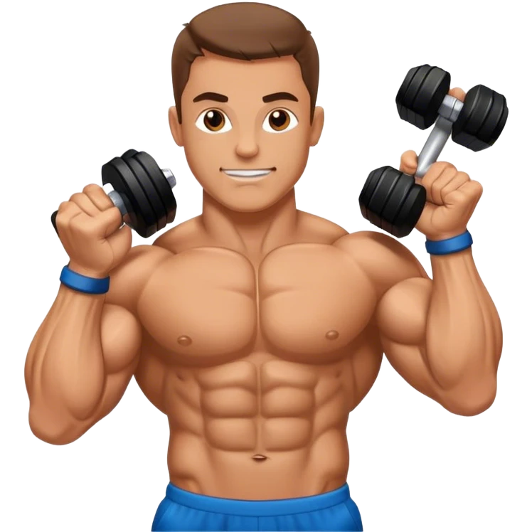 bodybuilder forearm exercise emoji