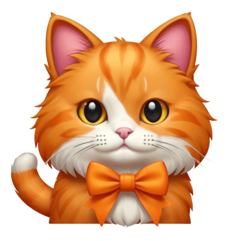 Gatto con il fiocco emoji
