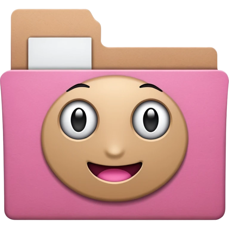 Pink folder emoji