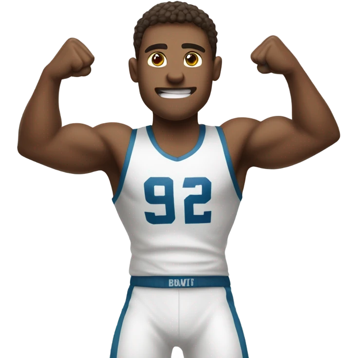 sports guy putting up his fist emoji