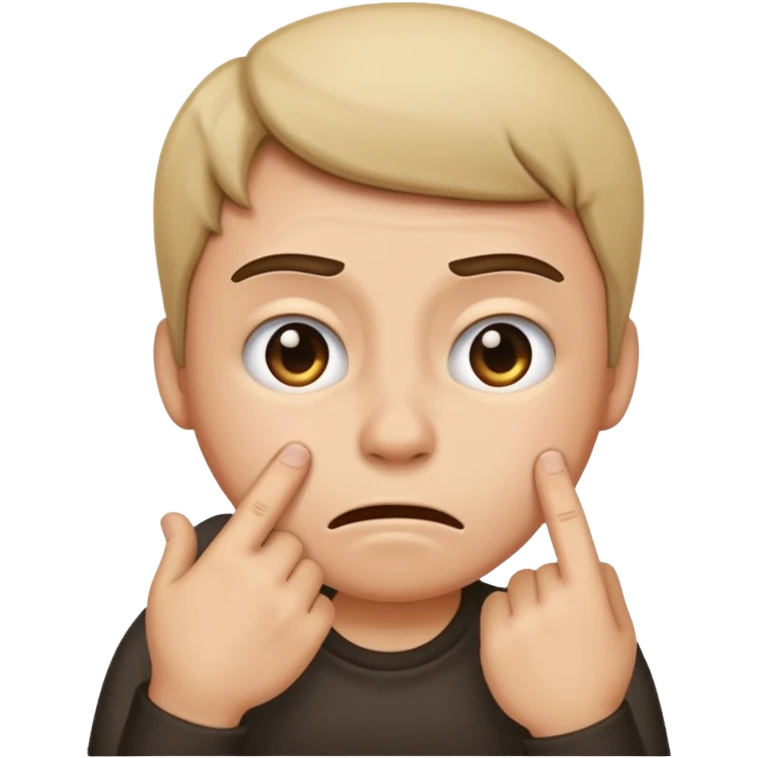 Create an emoji that is a regular emoji at dance picking his butt and looks super gross emoji