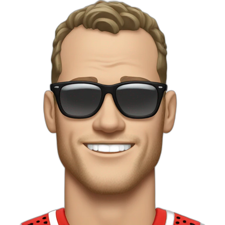 Jonathan Toews as beach bum emoji