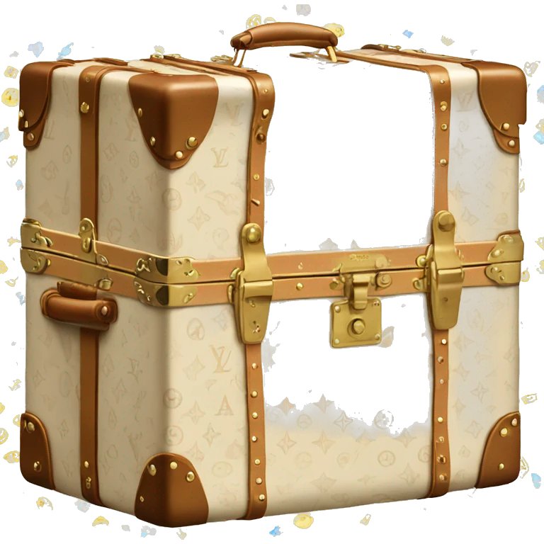 Cream Luis Vuitton Trunk emoji