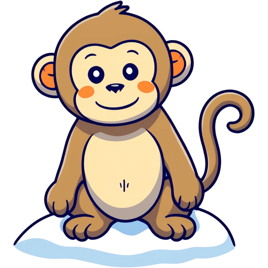 Snow monkey  emoji