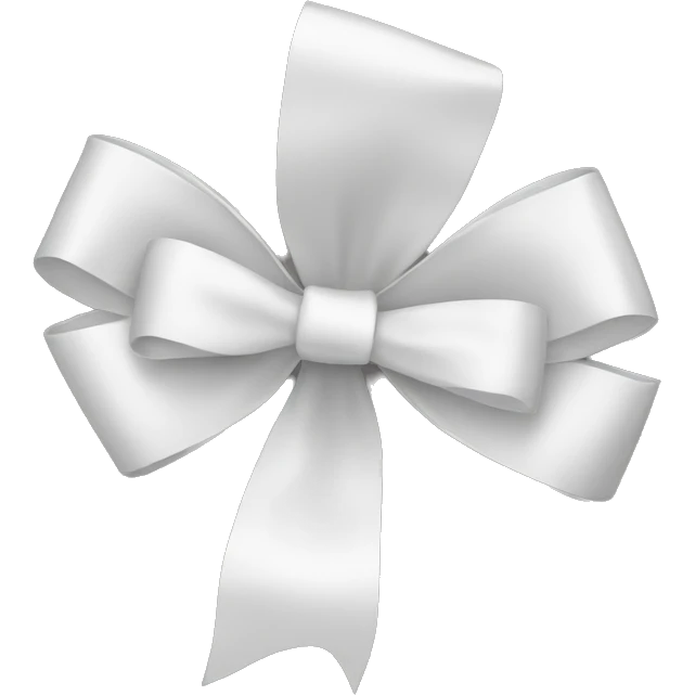 white bow emoji