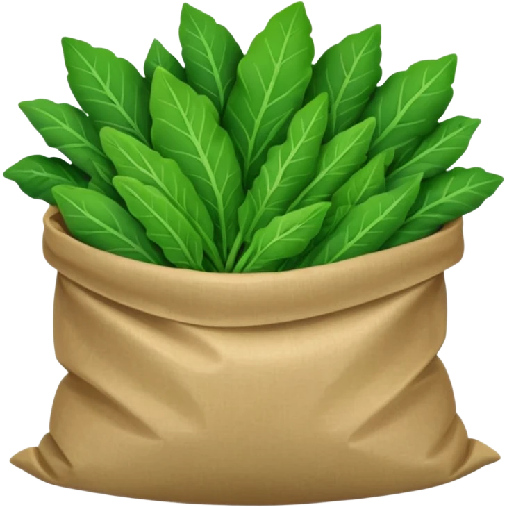 bagged greens emoji