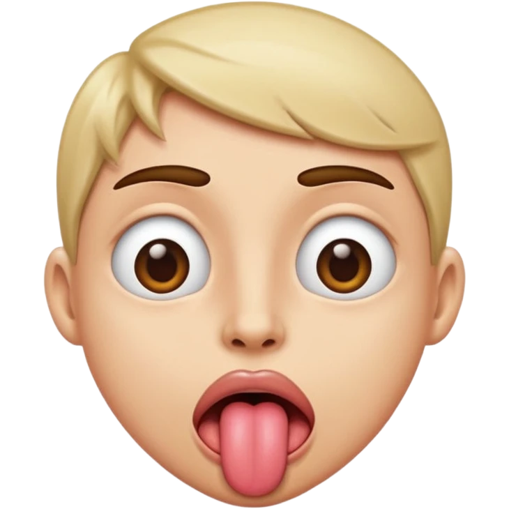 tongue out rolled eyes emoji