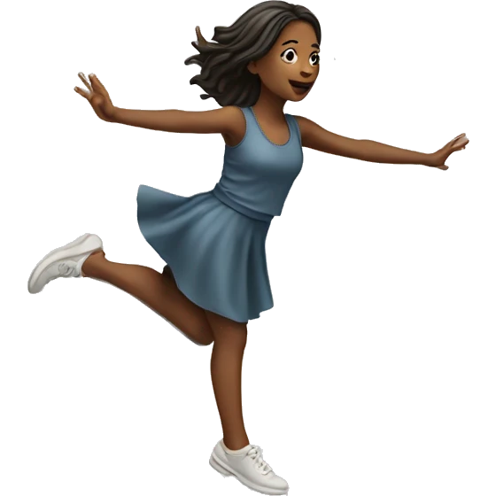 Girl levitating emoji