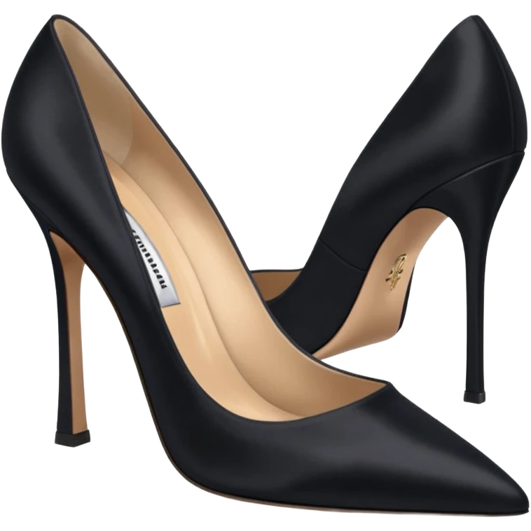 manolo blahink 90's satin pump emoji