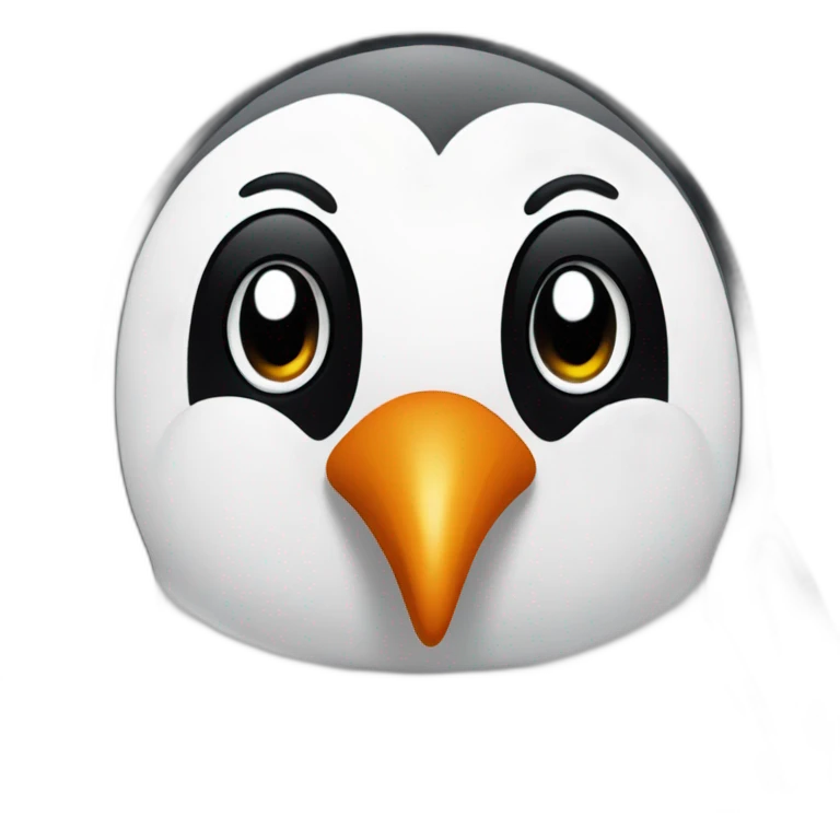Pingüino saludando emoji