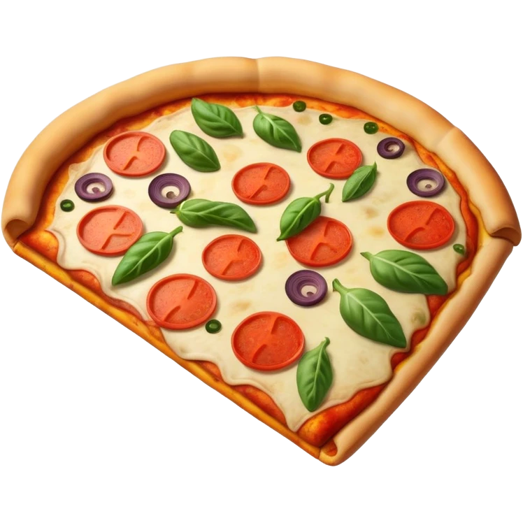 Pizza vegetable beautiful finish emoji