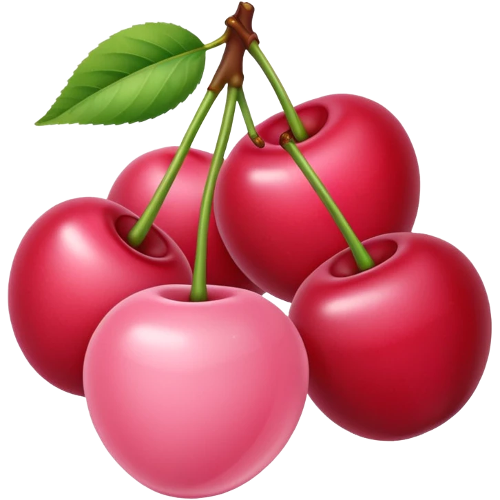 Baby Pink cherries emoji