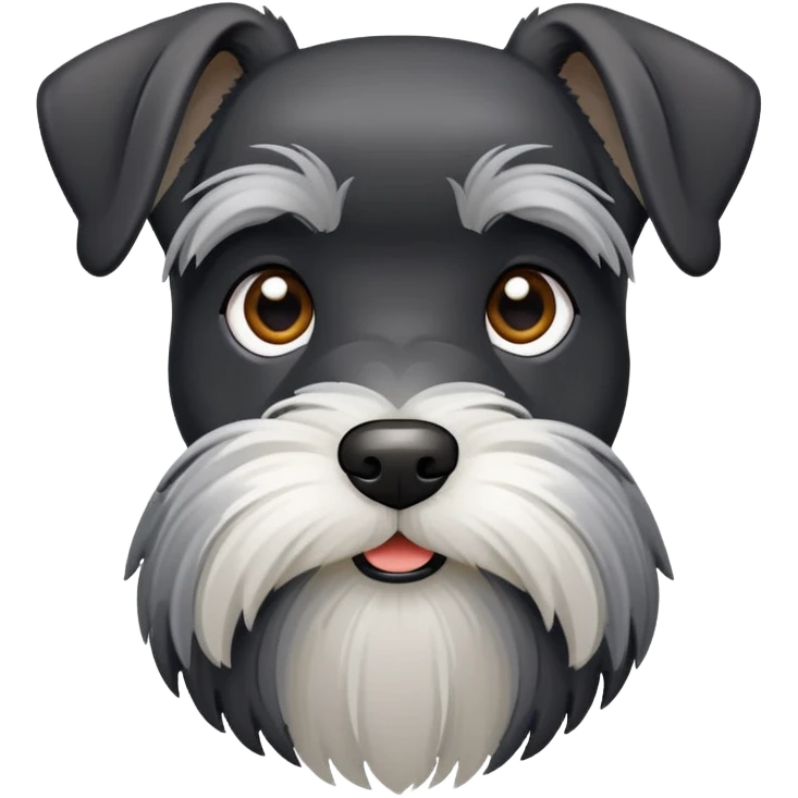 Black Miniature Schnauzer emoji