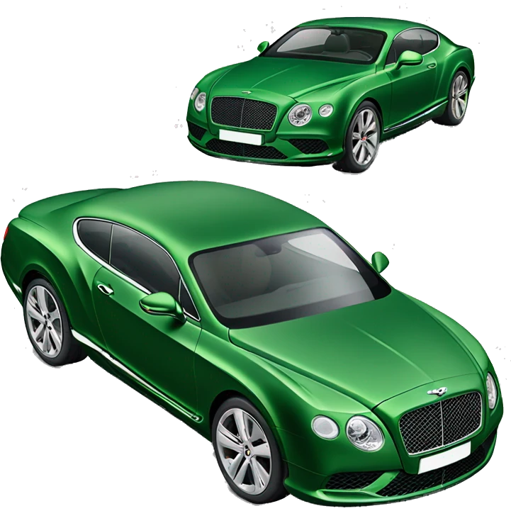Green bentley continental  emoji