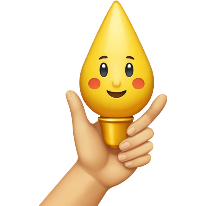 Eine Birne die Mittelfinger zeigt. Mittelfinger  emoji