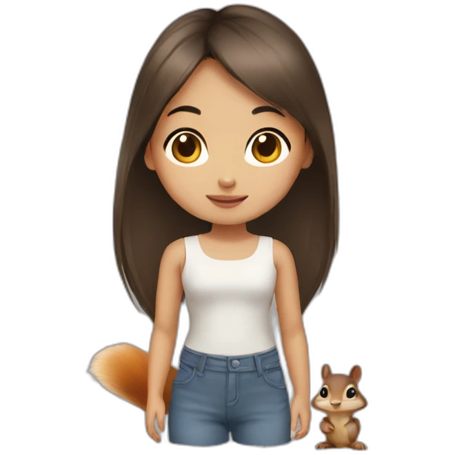 Asianbabygirl-and-squirrel emoji