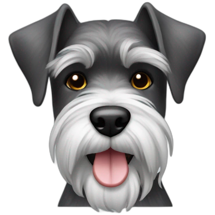 Schnauzer salt and pepper emoji
