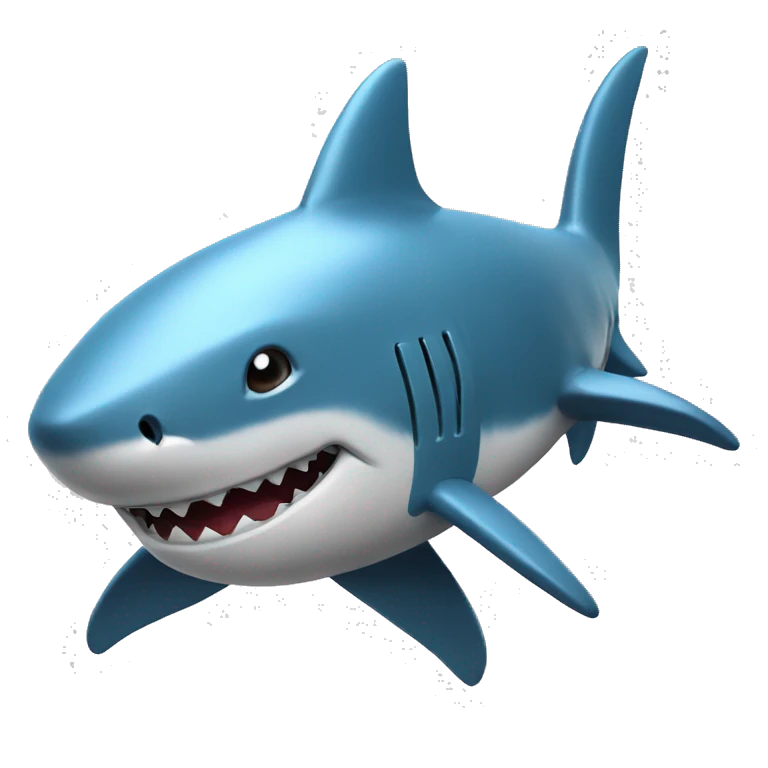 Shark flying in a space ship  emoji