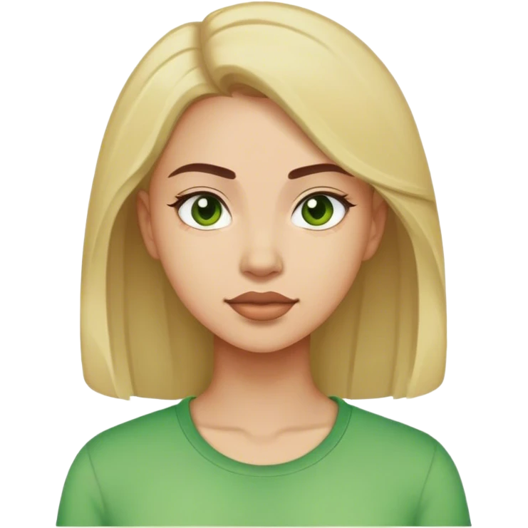 woman in green shirt emoji