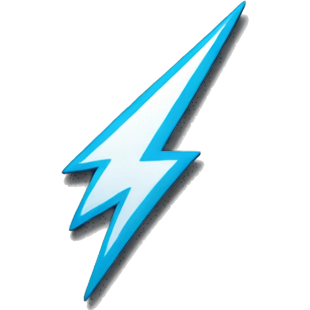 Preppy lightning bolt emoji