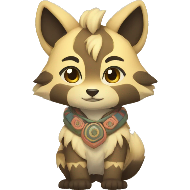 patterns, Kemono-style, Chibi, Anthro-Fur-Sona-Fakémon, Full Body emoji