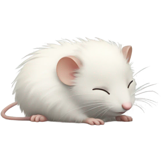 sleepy rat emoji
