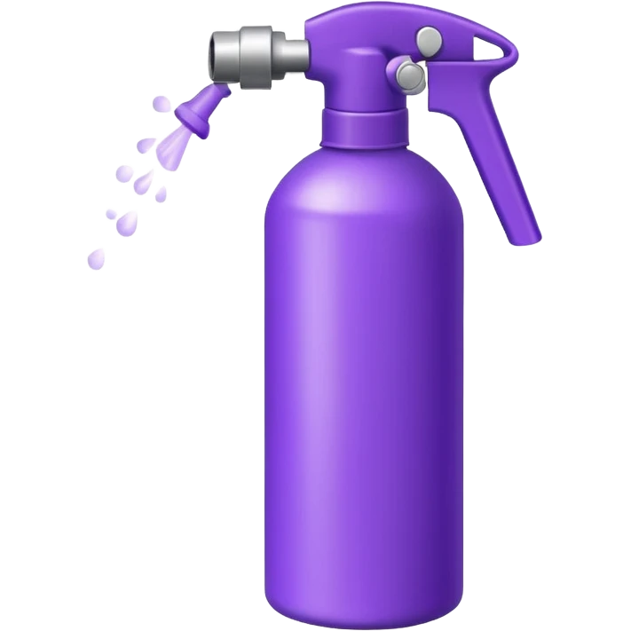 hair spray bottle purple emoji