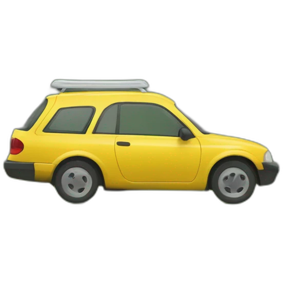 Une voiture sur une montagne emoji
