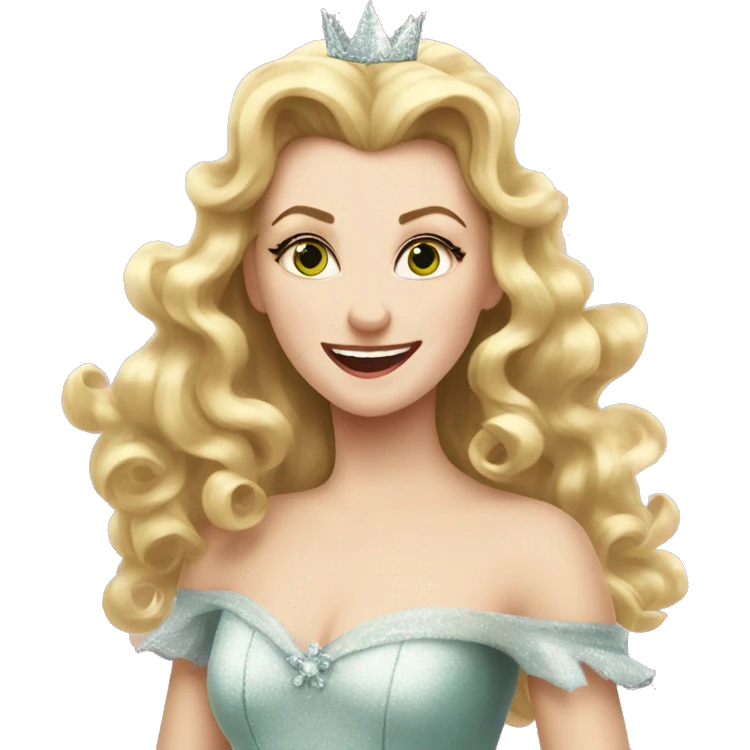 Glinda hair flip wicked emoji