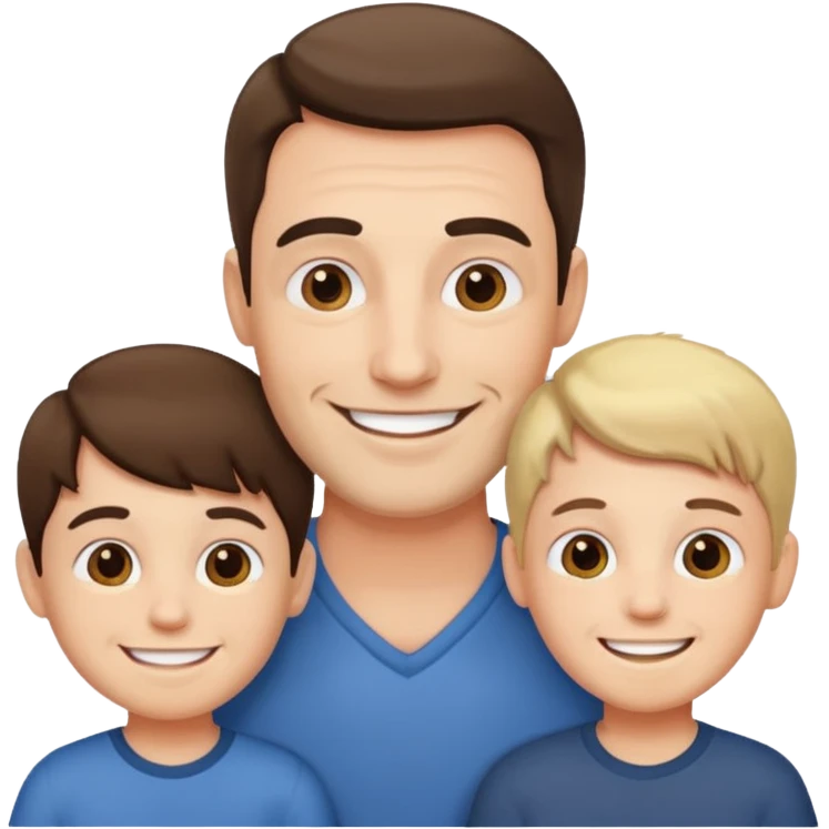 a father with many children emoji