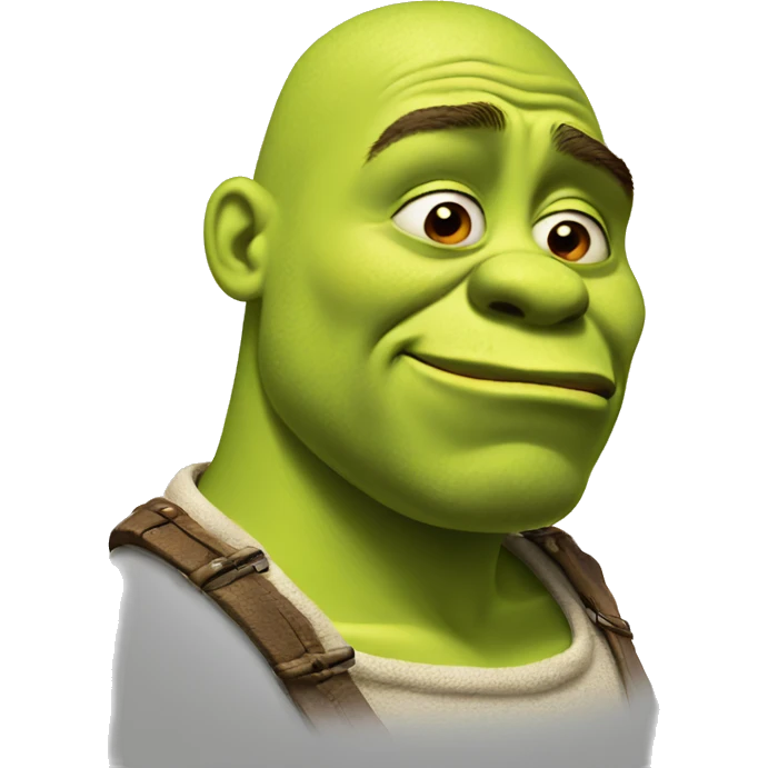 Crying shrek emoji