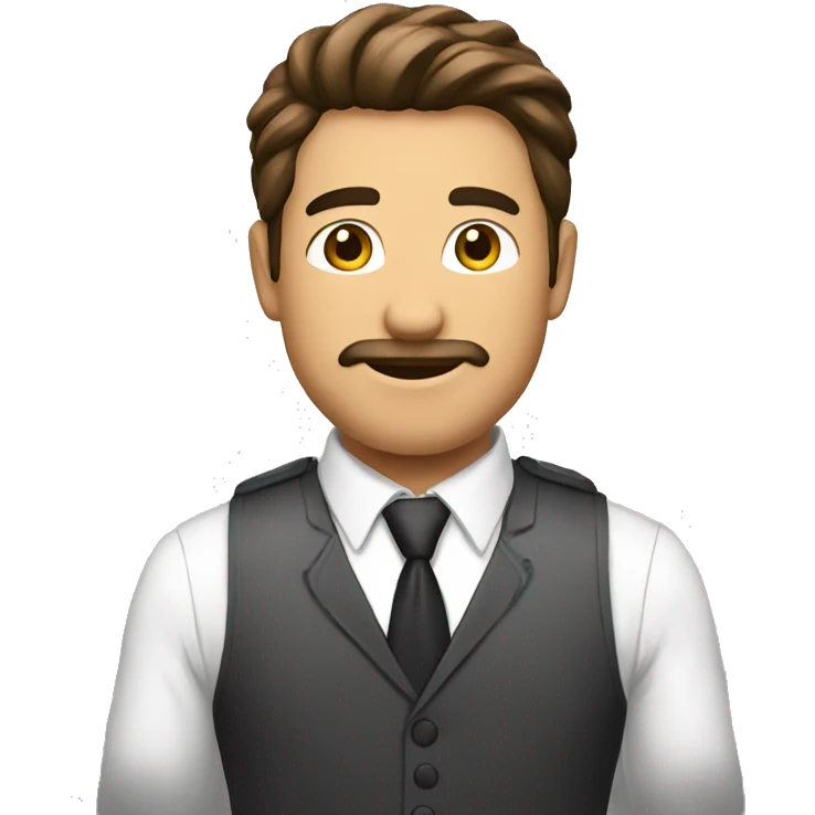 hombre con traje blanco emoji
