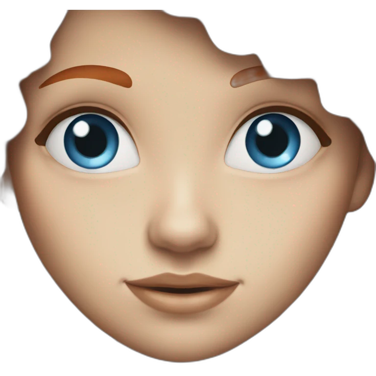 redhead-girl-blue-eyes emoji