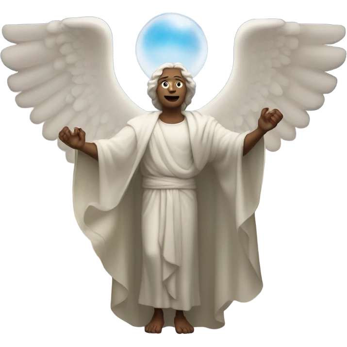 God holding a sign in the sky that says don’t crash out emoji