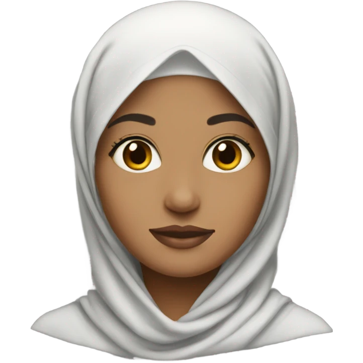 hijab with earrings emoji