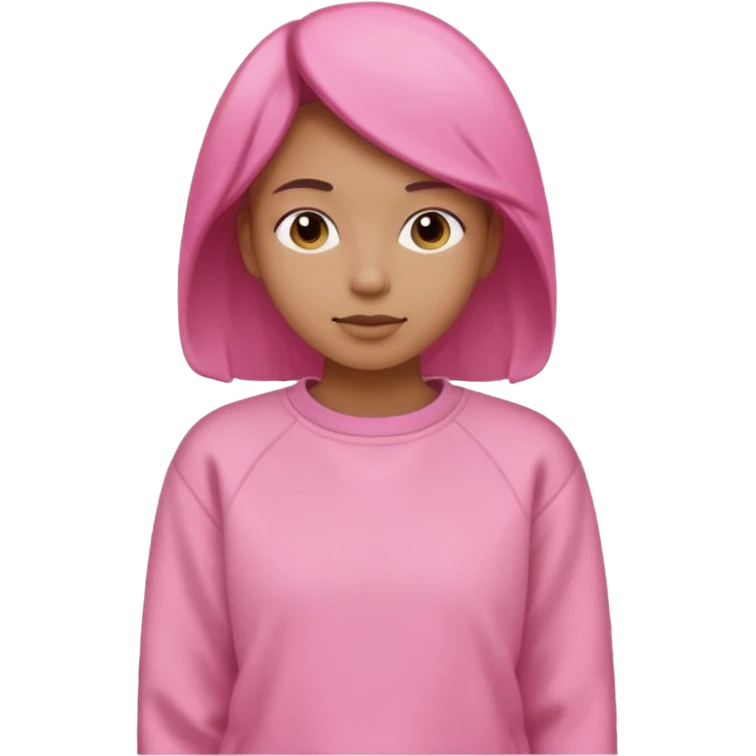 Napping pink sweatshirt emoji