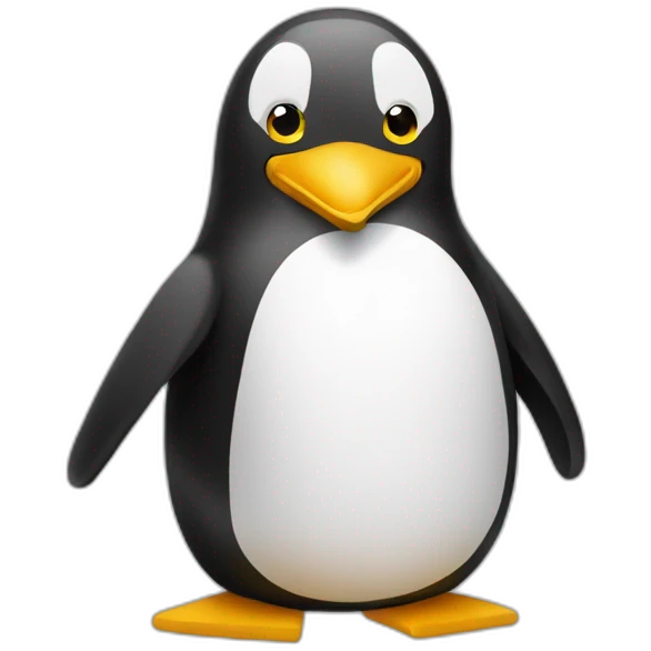 Un pingouin qui téléphone emoji