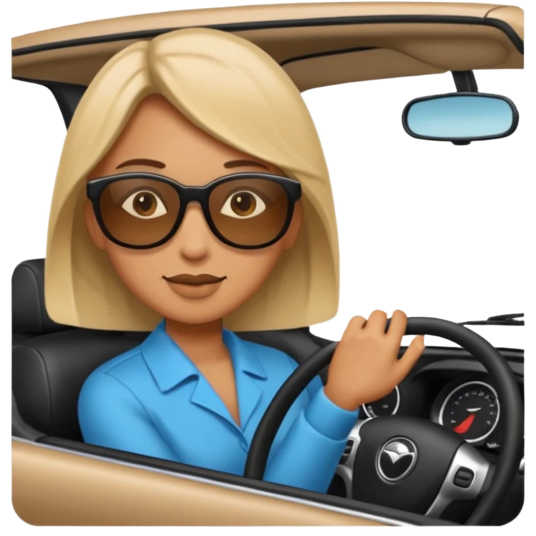 Simit araba kullanıyor emoji