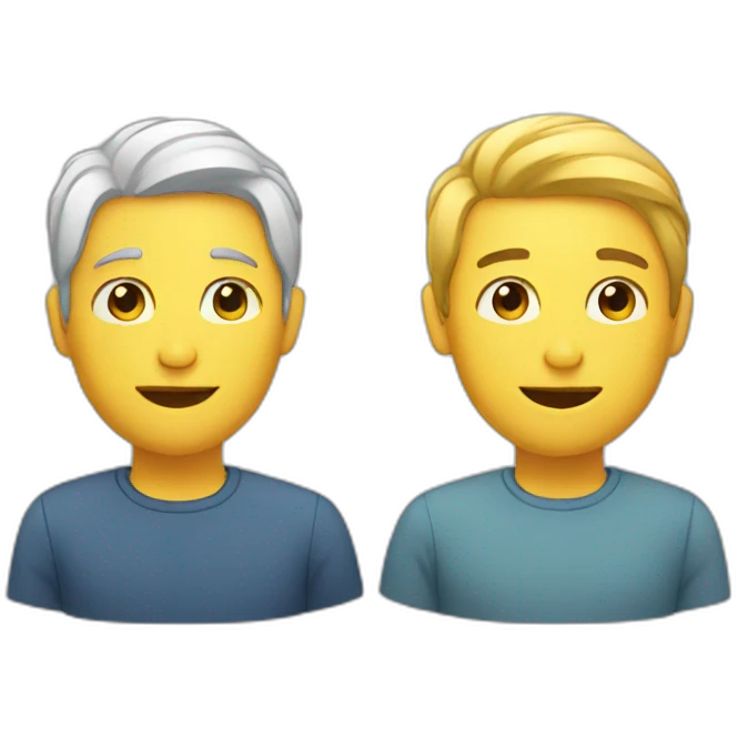 two people talk emoji