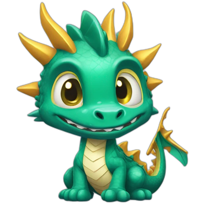 Dragón con un diamante  emoji