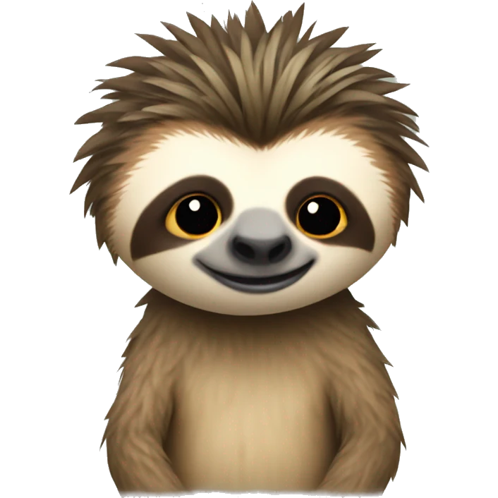 Sloth with a Mohawk  emoji