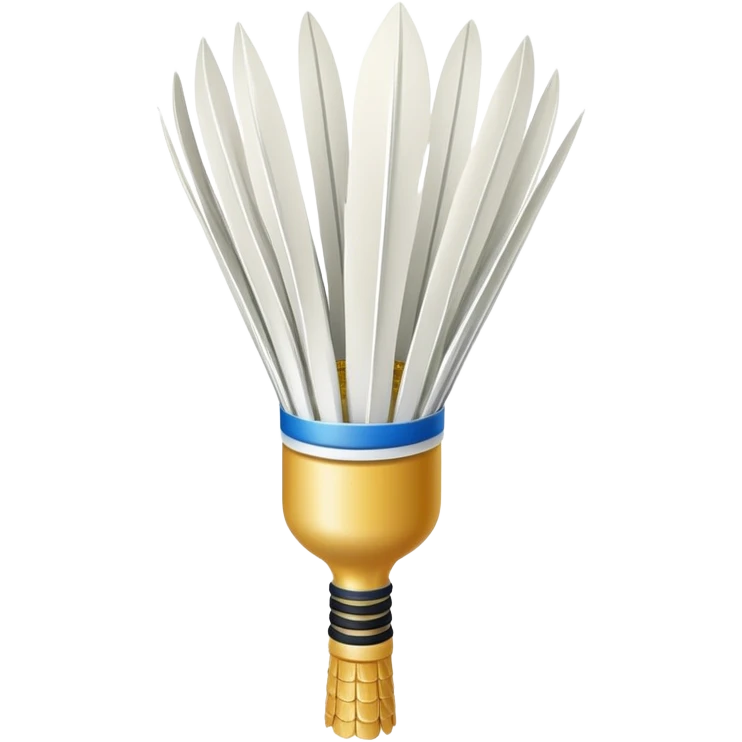 a common badminton shuttlecock emoji