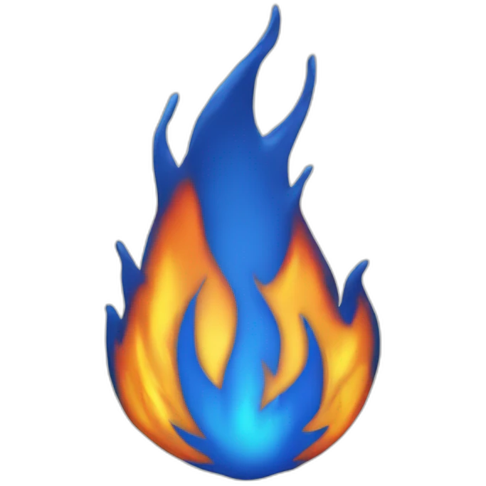 fire blue emoji
