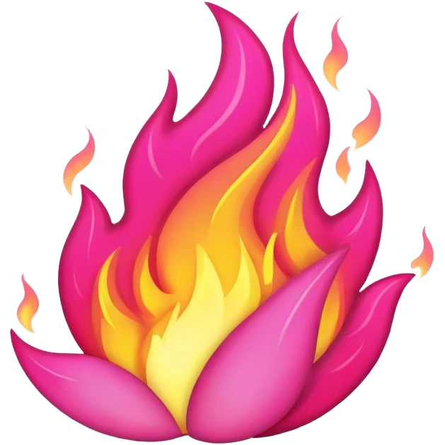 pink fire emoji