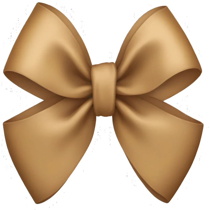 Light brown bow emoji