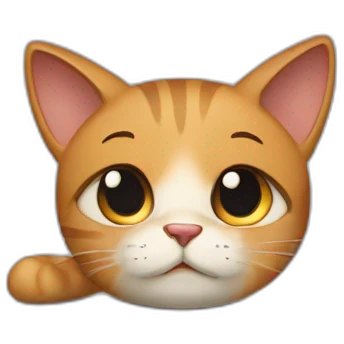 I am a cat and I'm feeling sad and exasperated at the fact that I have to wait to talk to my girlfriend again because she is going to clean her room emoji