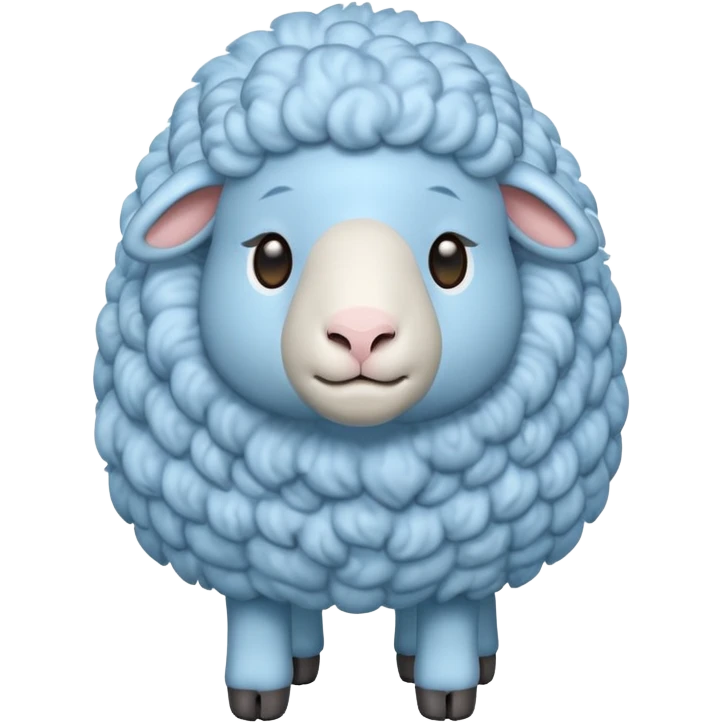 light blue sheep emoji