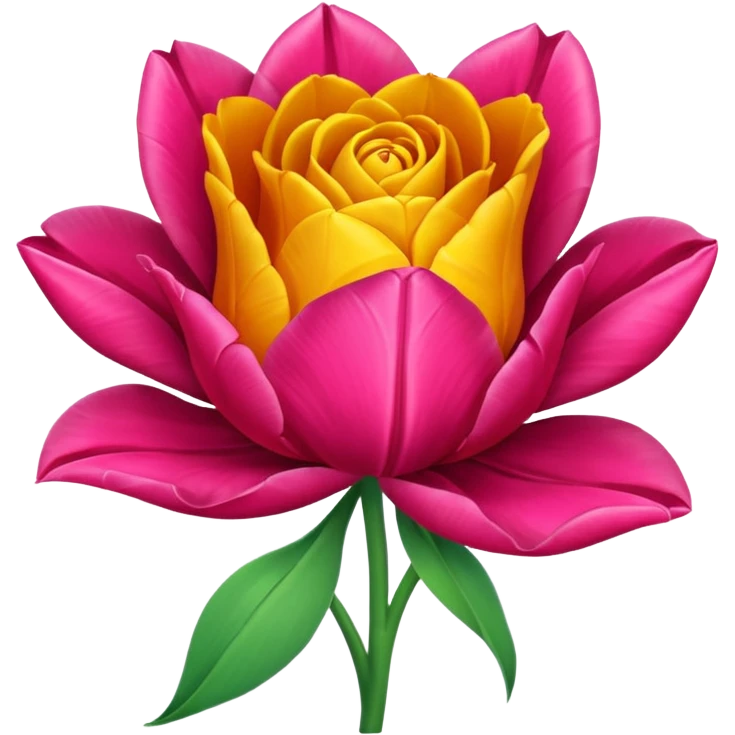 Tulip rose emoji