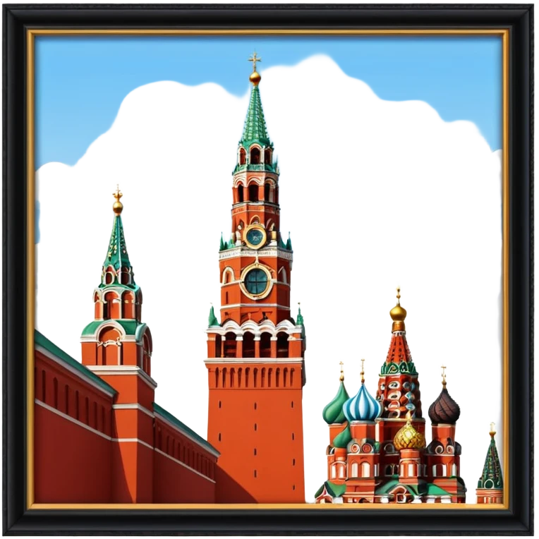 куранты Спасской Башни на красной площади  emoji